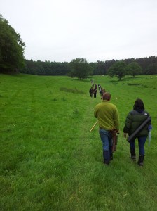 The walk back on Saturday - not in the rain