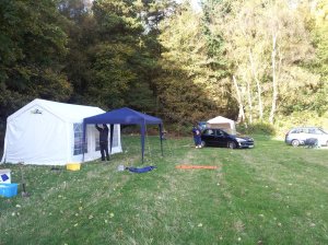 Setting up for shoot