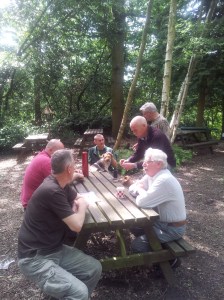 Some of the club having a chat