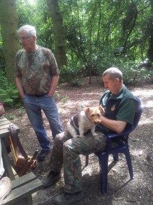 Nigel being used as a seat