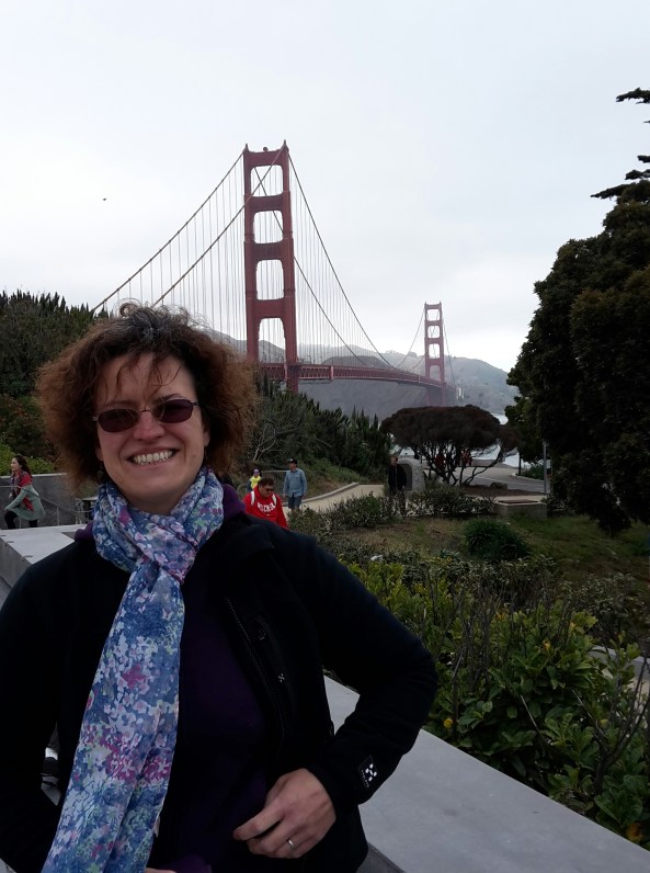 Sharon at Golden Gate