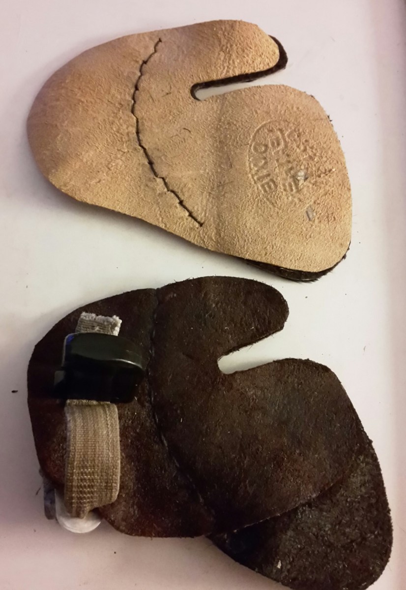 Mark 1 below the mark 2. You can see how the backing piece now covers the full tab