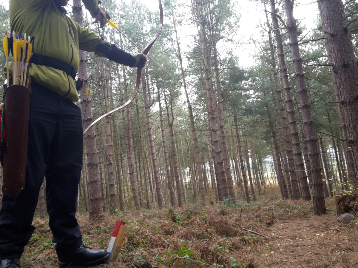 Shooting off the tree stump at 3d