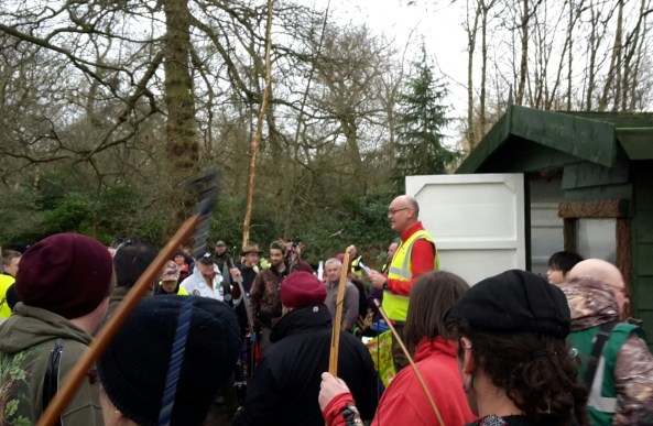 Mark mustering the archers at the start of the day