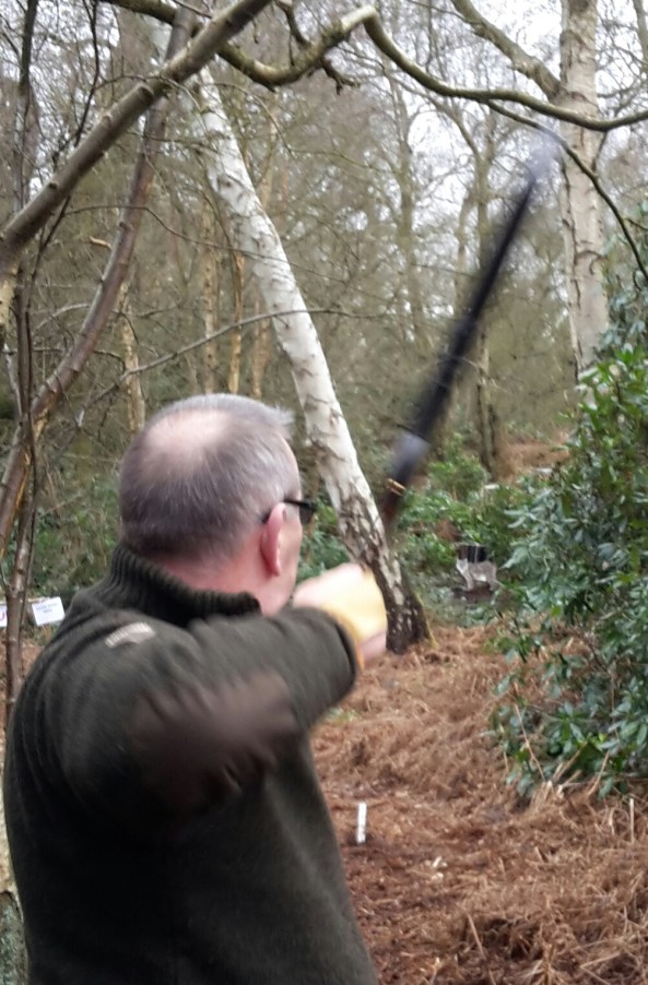 Action shot of Roger shooting the 2D Lynx