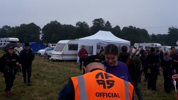 Arrow checks at the National Championships on Sunday