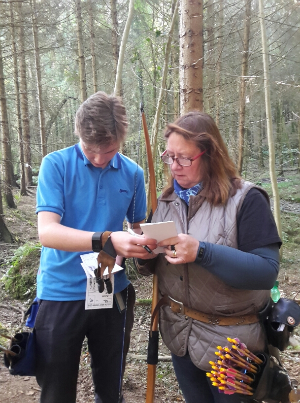 Chris and Sandra sorting cards