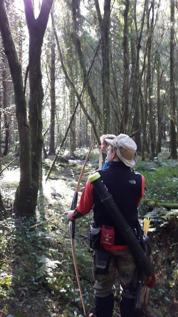 Rob trying to judge distance to a shot