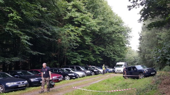 Archers arriving for Spirit of Sherwood shoot