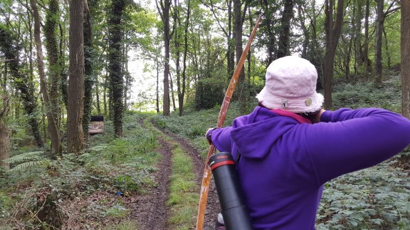 Sharon shooting paper face crocodile