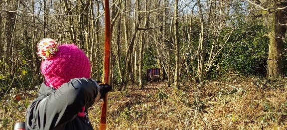 Sharon shooting 3D deer