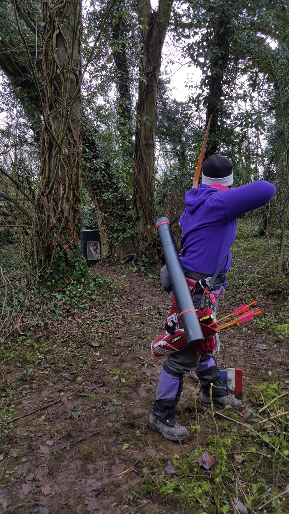 Sharon shooting our first target