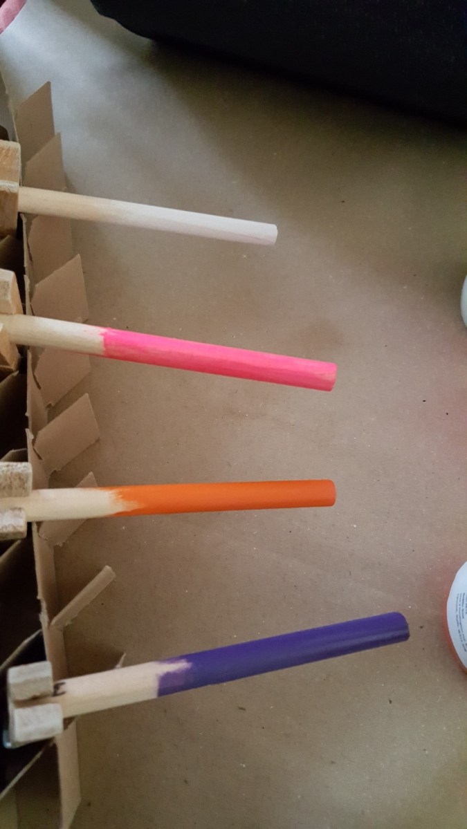 Samples after one coat