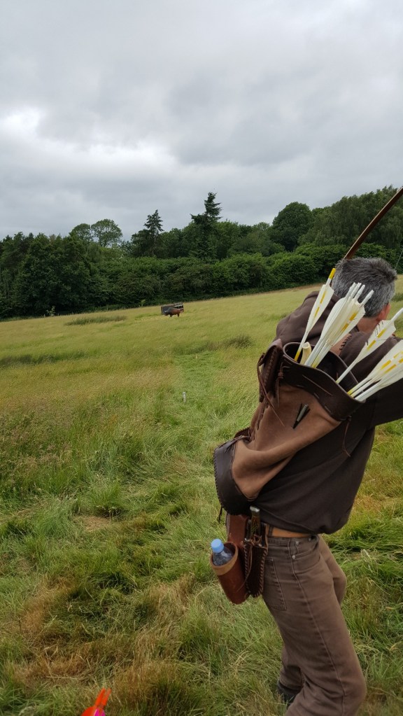 Rod Shooting 3D bison in field