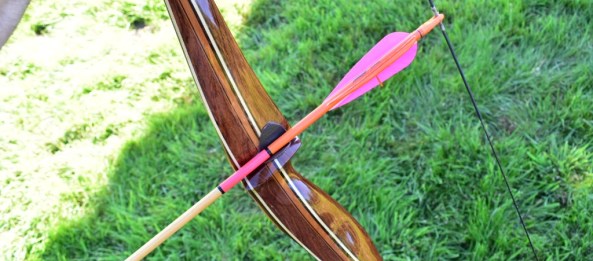 Sharons bow and arrow set up