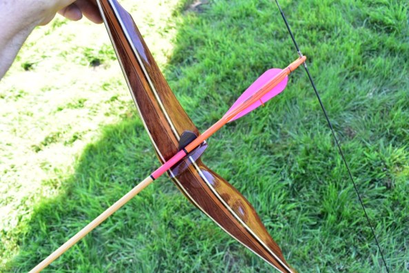 Sharons bow and arrow set up