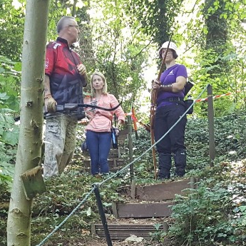 Shooting group of Roger, Julie and Sharon