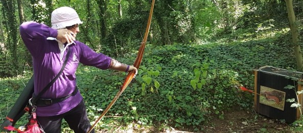 Sharon on the ermin shot