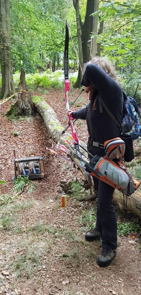 Emma on Sunday shooting one of the few close targets
