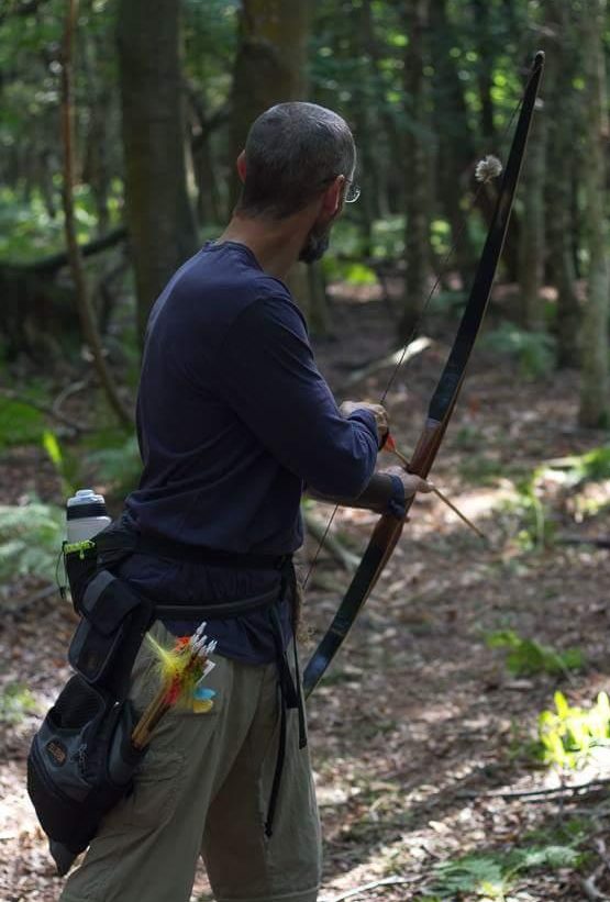Roger preparing to shoot