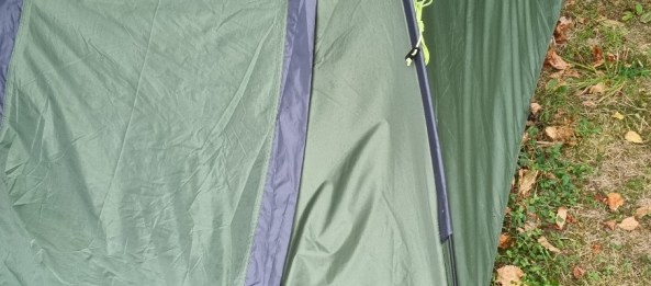 View of erected tent